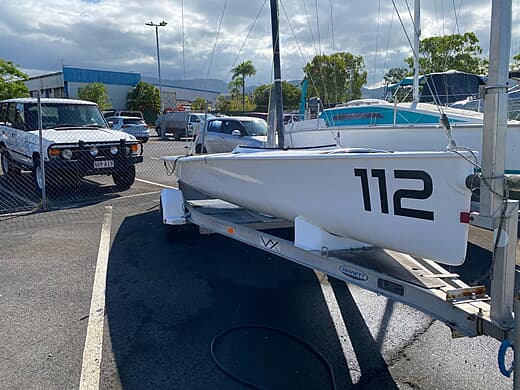 Boat on trailer