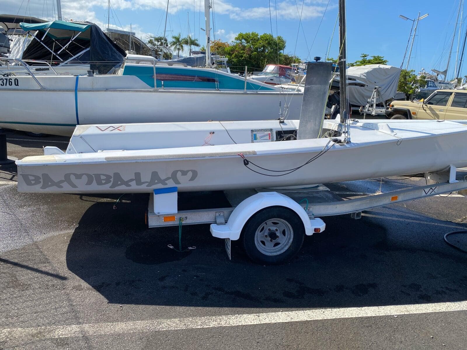VX One Boat on trailer