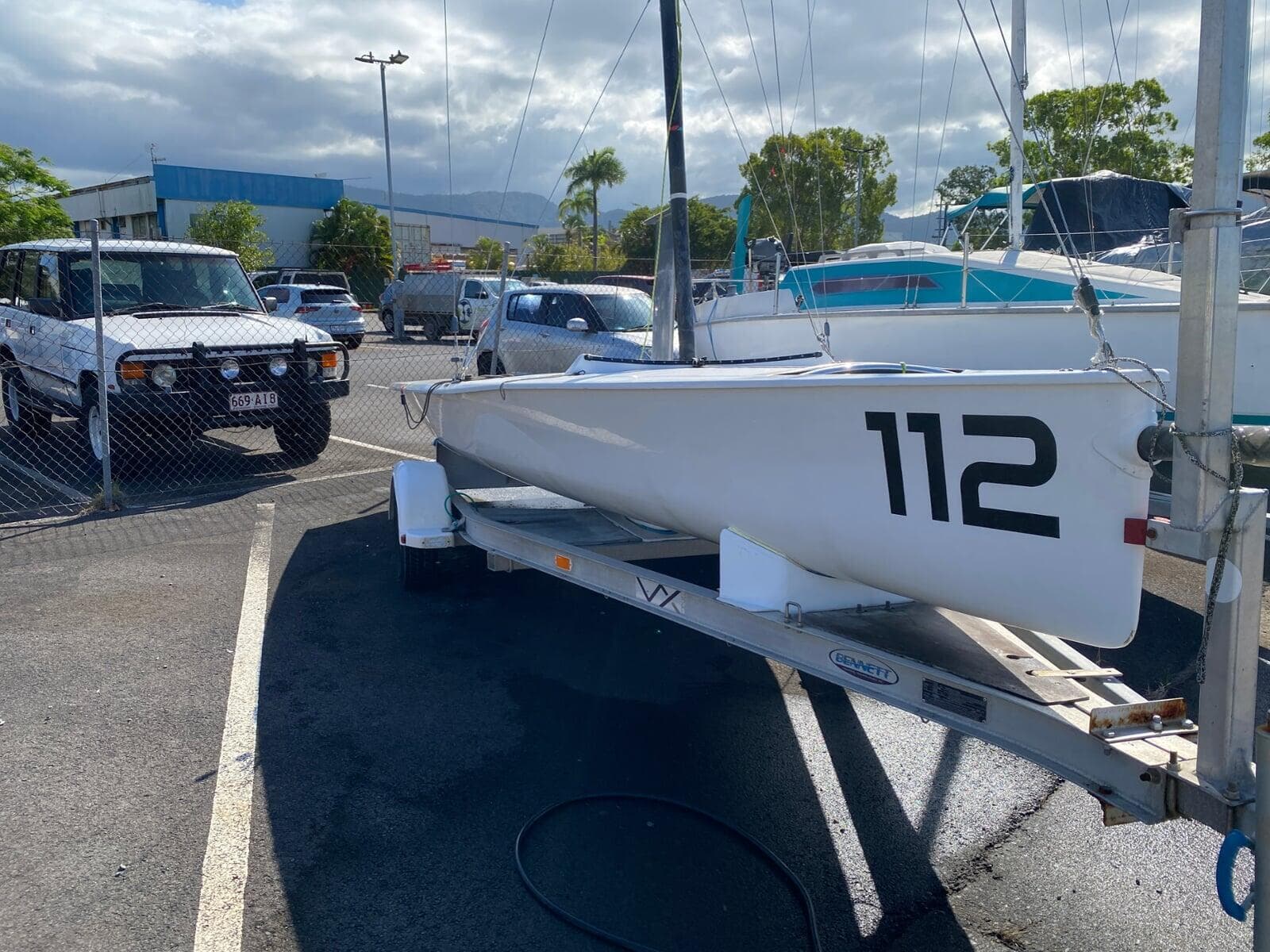 Boat on trailer