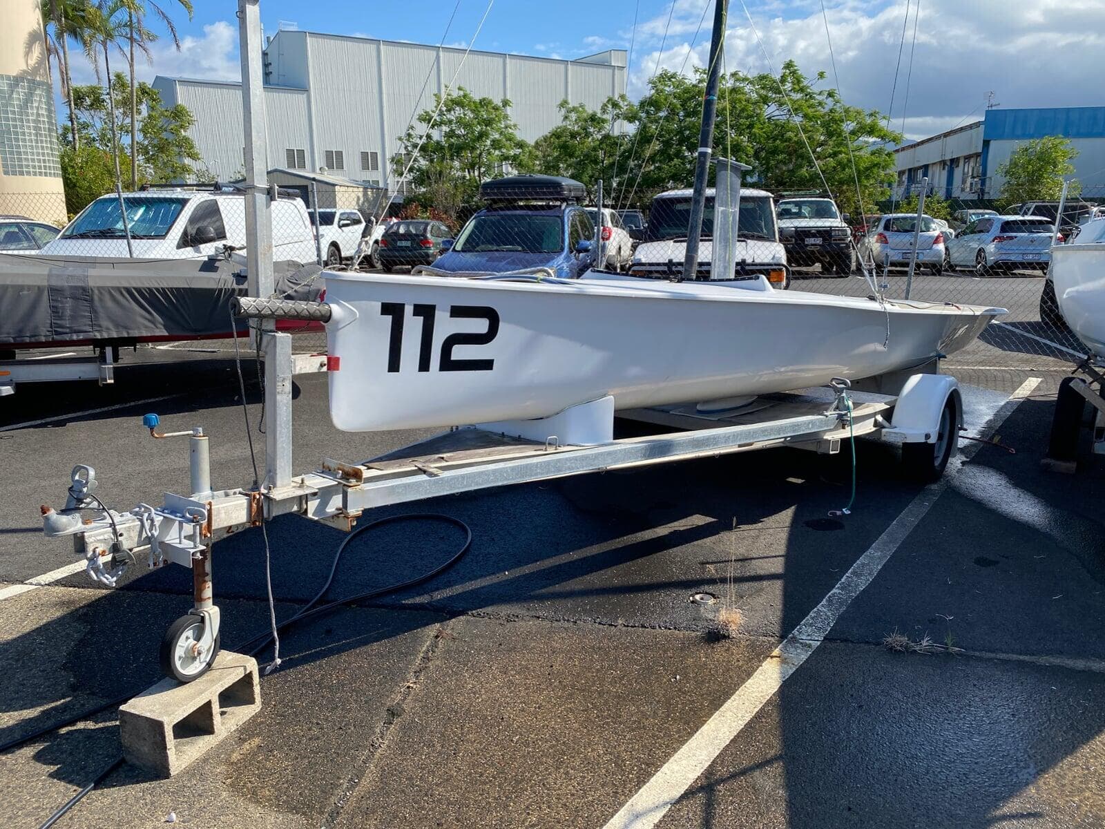 Boat on trailer